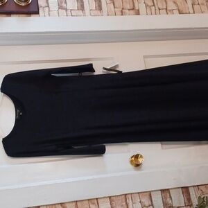 DN design black dress 3/4 sleeve style 25967 m size 10
